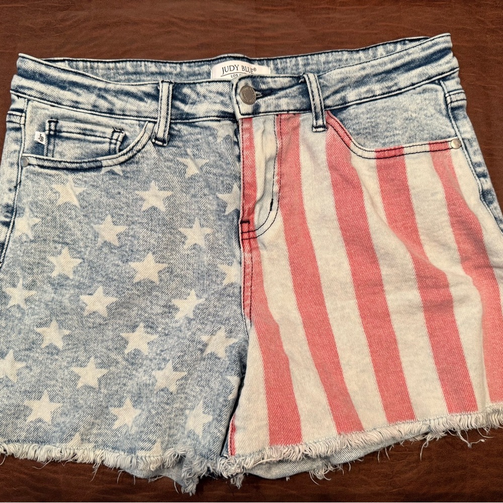 Judy Blue Women's American Flag Denim Shorts